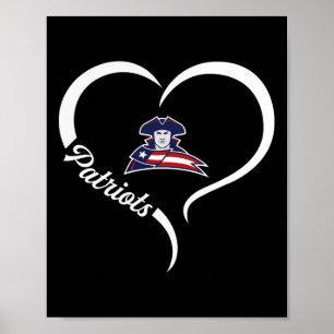 Truman Patriots Logotyp Halva hjärtslag Hjärtat Hj Poster