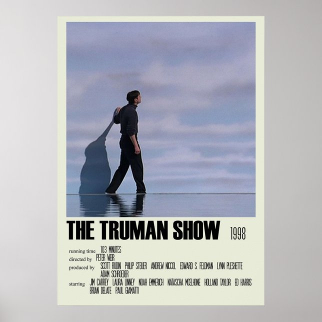 Truman Show Alternative Art Movie Large 4 Poster (Framsidan)