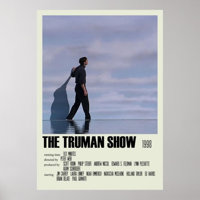 Truman Show Alternative Art Movie Large 4 Poster (Framsidan)