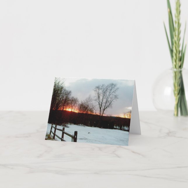 Trumbauersville Sunset Note Card Helgkort (Framsida)
