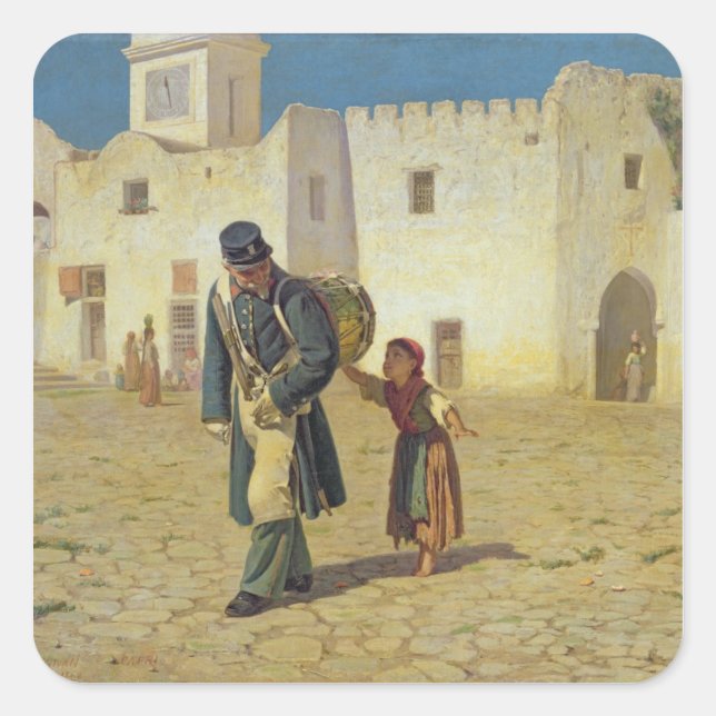 Trumbeståndet, 1867 fyrkantigt klistermärke (Framsida)