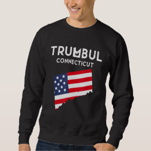 Trumbull Connecticut USA Stat Amerika Resa Connect Lång Ärmad Tröja