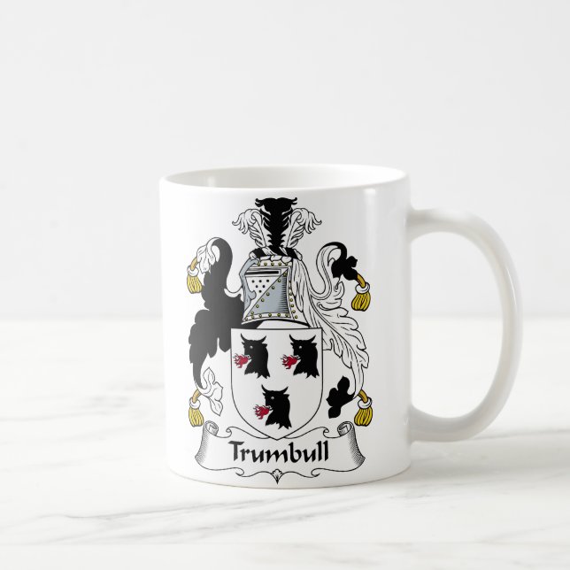 Trumbull familjvapensköld kaffemugg (Höger)