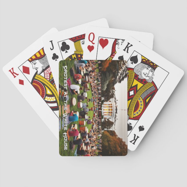 Trumcirkel vid Vita huset Casinokort (Baksidan)
