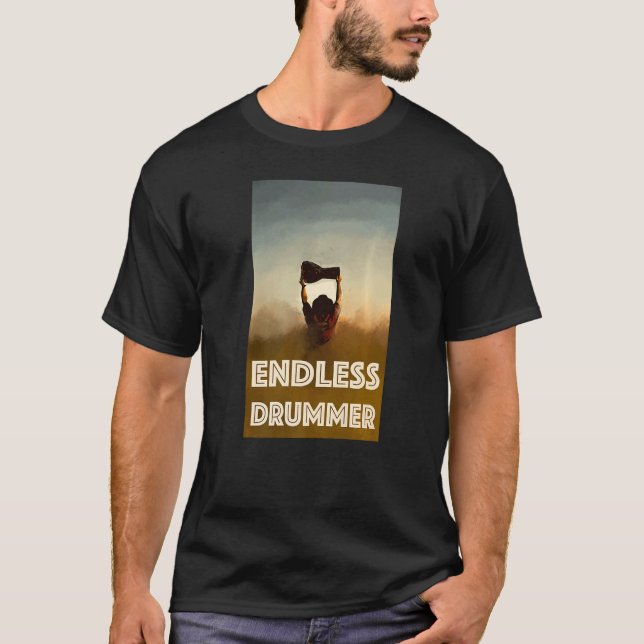 Trumcirkulationscirkulär, ändlös Drummer Beach Dru T Shirt (Framsida)