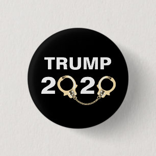 Trumf 2020 med handbojor knapp