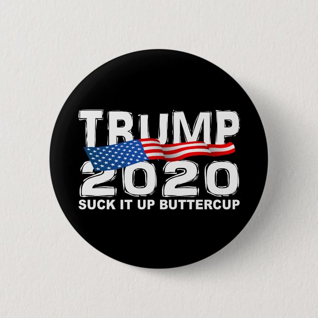 TRUMF 2020 suger det upp Buttercup Knapp (Framsida)