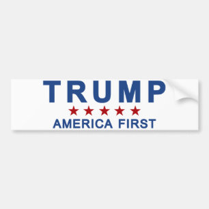 Trumf Amerika första Bildekal