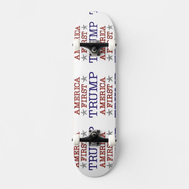 Trumf Amerika första Skateboard Bräda 20 Cm (Framsida)