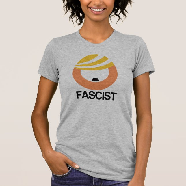 Trumf är en Fascist -- Inget Muslimförbud - Tee Shirt (Framsida)