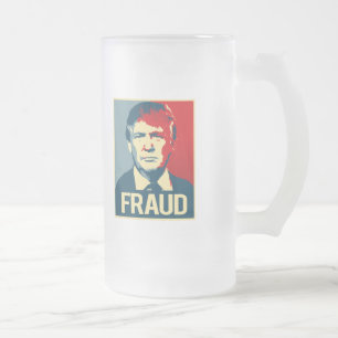Trumf är ett bedrägeri - .png frostat ölglas