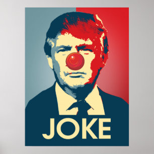 Trumf är ett skämt - Anti-Trumf propaganda Poster