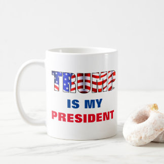 Trumf är min president kaffemugg