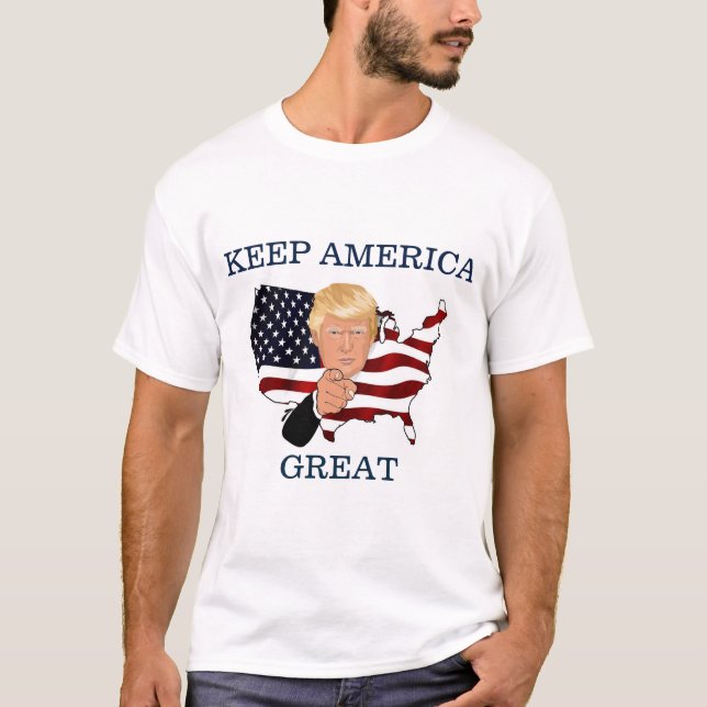 Trumf behålla underbara Amerika T Shirt (Framsida)