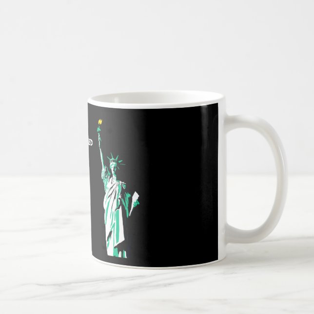 Trumf "du är den avfyrade" muggen kaffemugg (Höger)