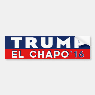 Trumf El Chapo för presidentbildekal Bildekal