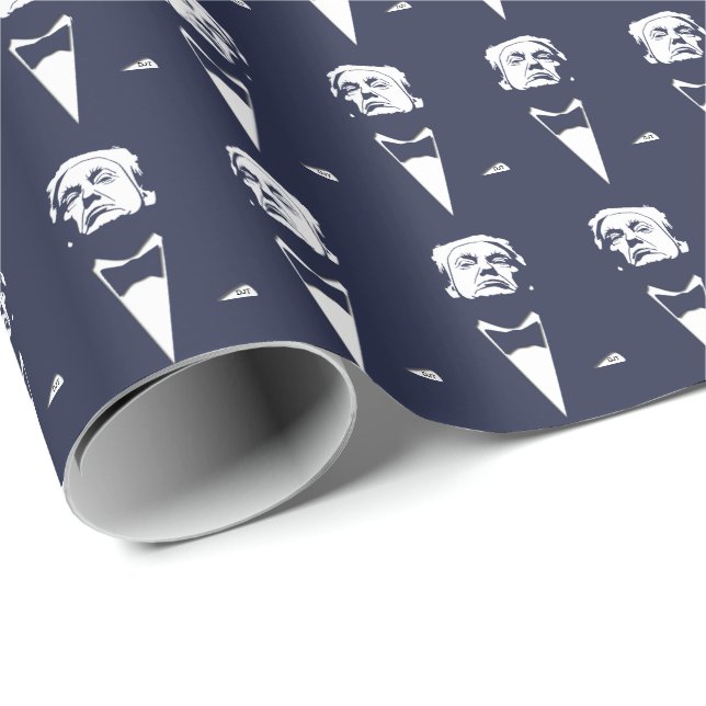 Trumf för POTUS DJT Donald J Presentpapper (Rullad Hörn)