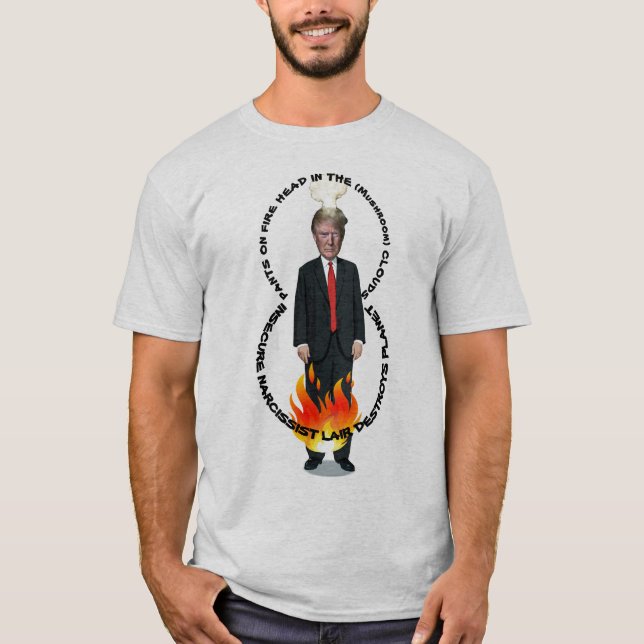 Trumf förstör planet t shirt (Framsida)