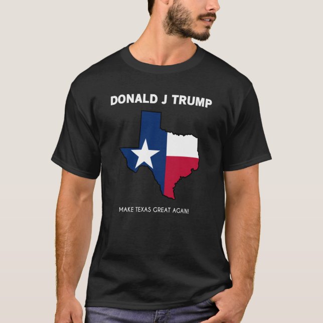 Trumf MAGA Texas Tee Shirt (Framsida)