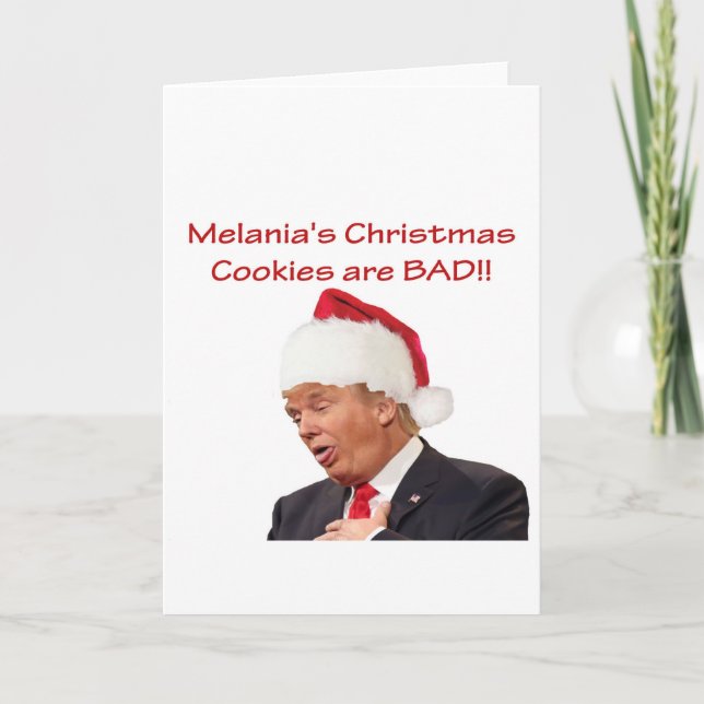 Trumf Melanias julkakor är DÅLIGAN! Helgkort (Framsida)