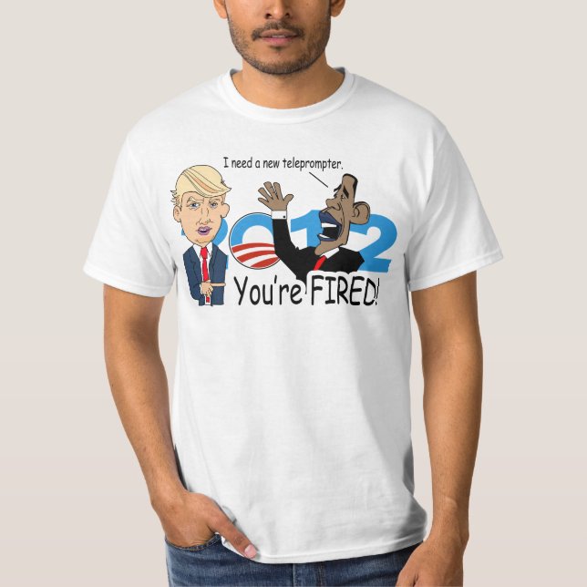 Trumf och Obama skjorta T Shirt (Framsida)