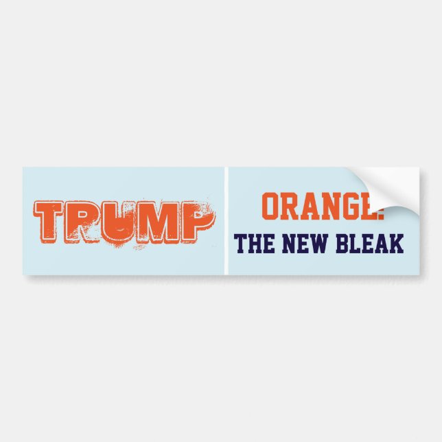 "Trumf. Orange: Det nya blekt ", Bildekal (Framsidan)