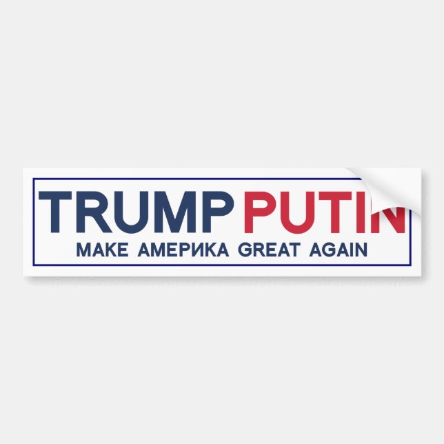 Trumf Putin gör Amerika den underbara bildekalet Bildekal (Framsidan)
