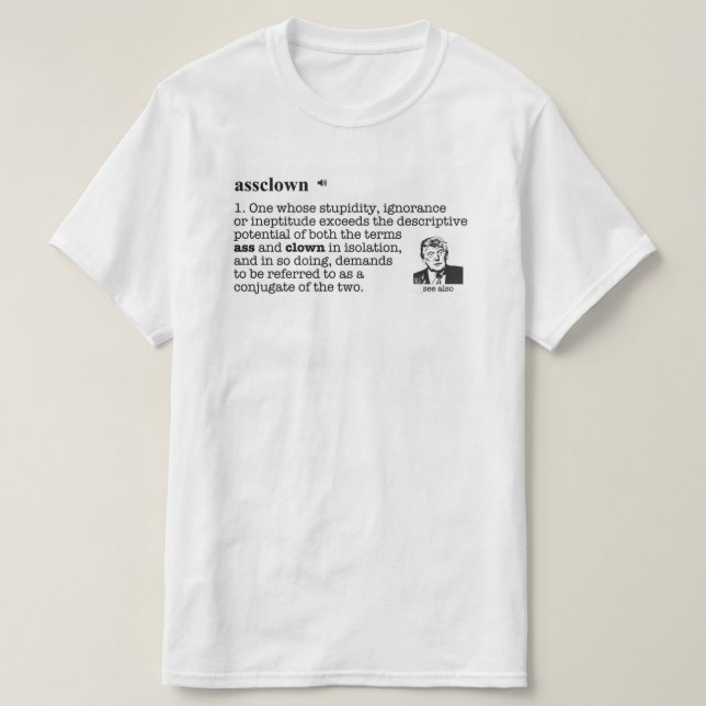 Trumf som clown t shirt (Design framsida)