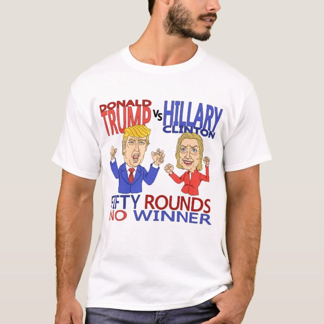 Trumf Vs Clinton T-shirt (Framsida)