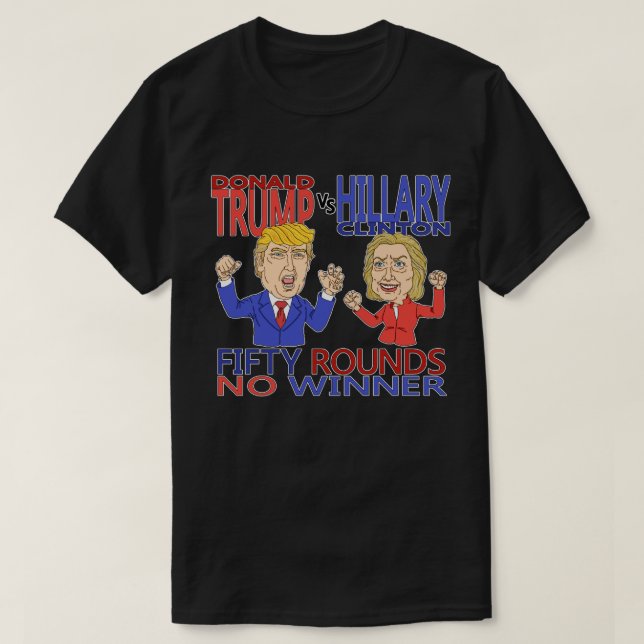 Trumf Vs Hillary Tee Shirt (Design framsida)