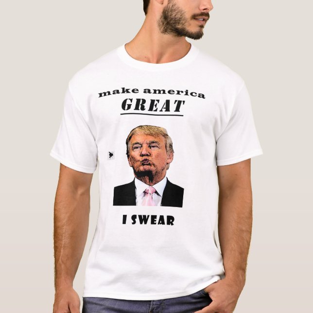 trumfa den oundvikliga presidenten t shirt (Framsida)
