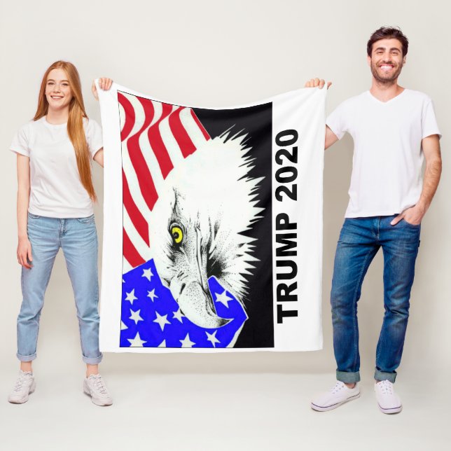 Trumfamerikanörn 2020 Donald Trump Fleecefilt (På plats)