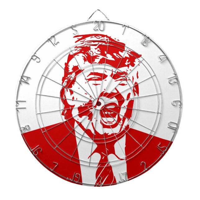 TRUMFANTICHRIST för den presidentdartboarden 2016 Piltavla (Framsidan)