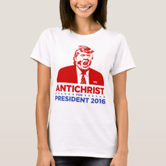TRUMFANTICHRIST för kvinna för PRESIDENT 2016 T Shirt