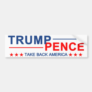 Trumfencentmynt tar tillbaka Amerika Bildekal