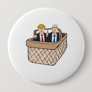 Trumfencentmyntbasket av Deplorables -- Anti-Trumf Knapp
