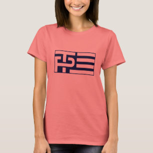 Trumfencentmyntflagga - blått - - t-shirt