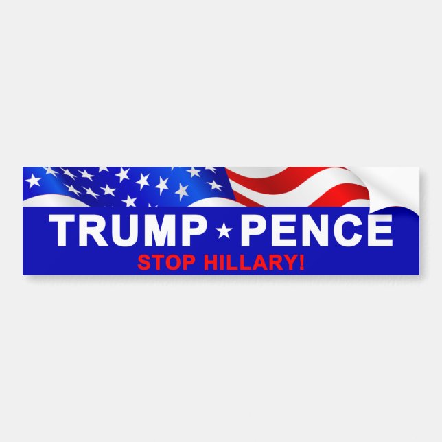 Trumfencentmyntstopp Hillary Bildekal (Framsidan)