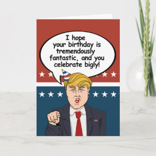 Trumffödelsedagkort - jag hoppas din födelsedag är kort