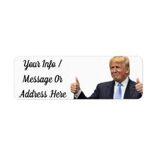 Trumfgåvaadressetiketter Returadress Etikett