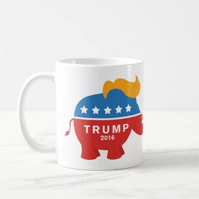 TrumfGOP-elefant II Kaffemugg (Vänster)