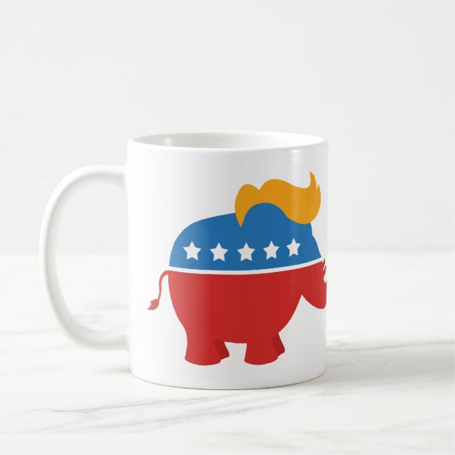 TrumfGOP-elefant Kaffemugg (Vänster)