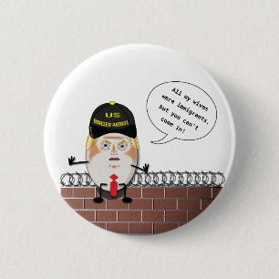 Trumfgränsbevakning Trumpty Dumbty Knapp