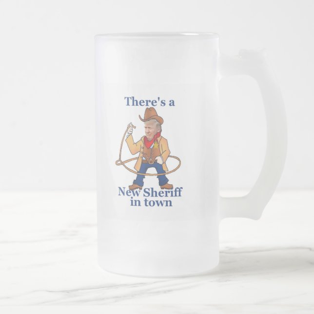 TRUMFINVIGNINGmugg Frostat Ölglas (Höger)