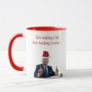 Trumfjul: Han skapar en lista Mugg