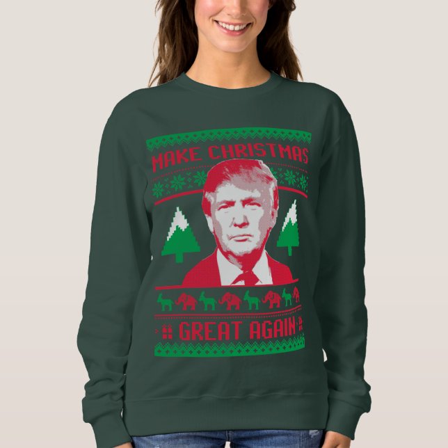 Trumfjultröjan - gör jul underbara Aga T-shirt (Framsida)