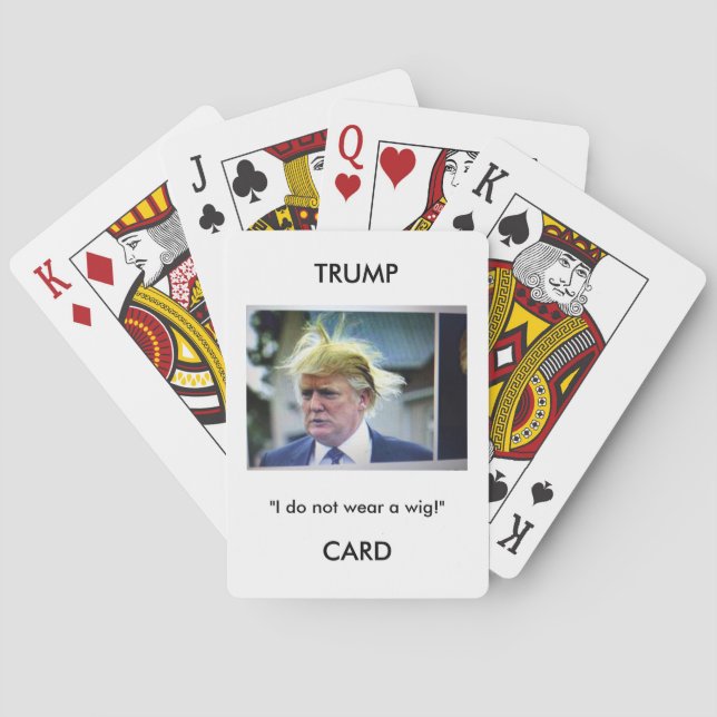 Trumfkort Donald Trump avbildar/citationstecknet Spel Kort (Baksidan)