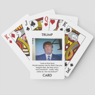Trumfkort Donald Trump avbildar/citationstecknet Spel Kort