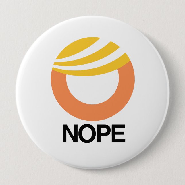 TRUMFSYMBOL - NOPE -- Anti-Trumf design - Knapp (Framsida)