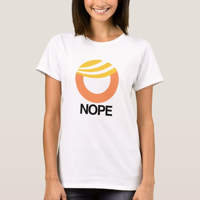 TRUMFSYMBOL - NOPE -- Anti-Trumf design - T-shirt (Framsida)